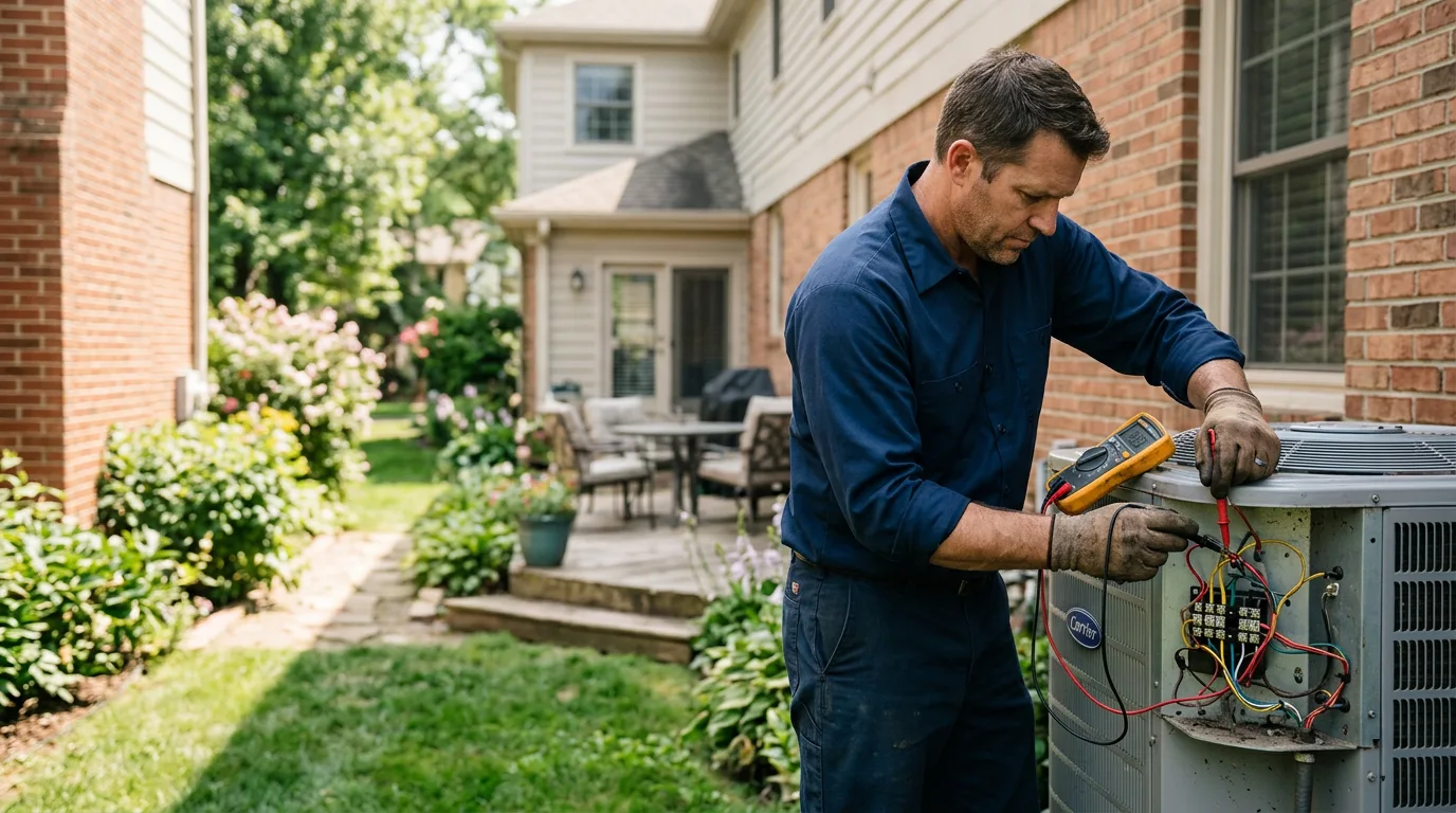 HVAC technician working near Fair Bluff, NC